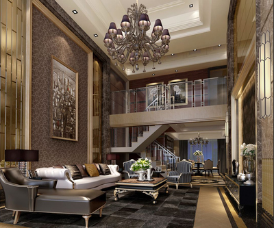 鄭州別墅裝修 |秀水苑270m,歐式風,內(nèi)飾低調(diào)奢華